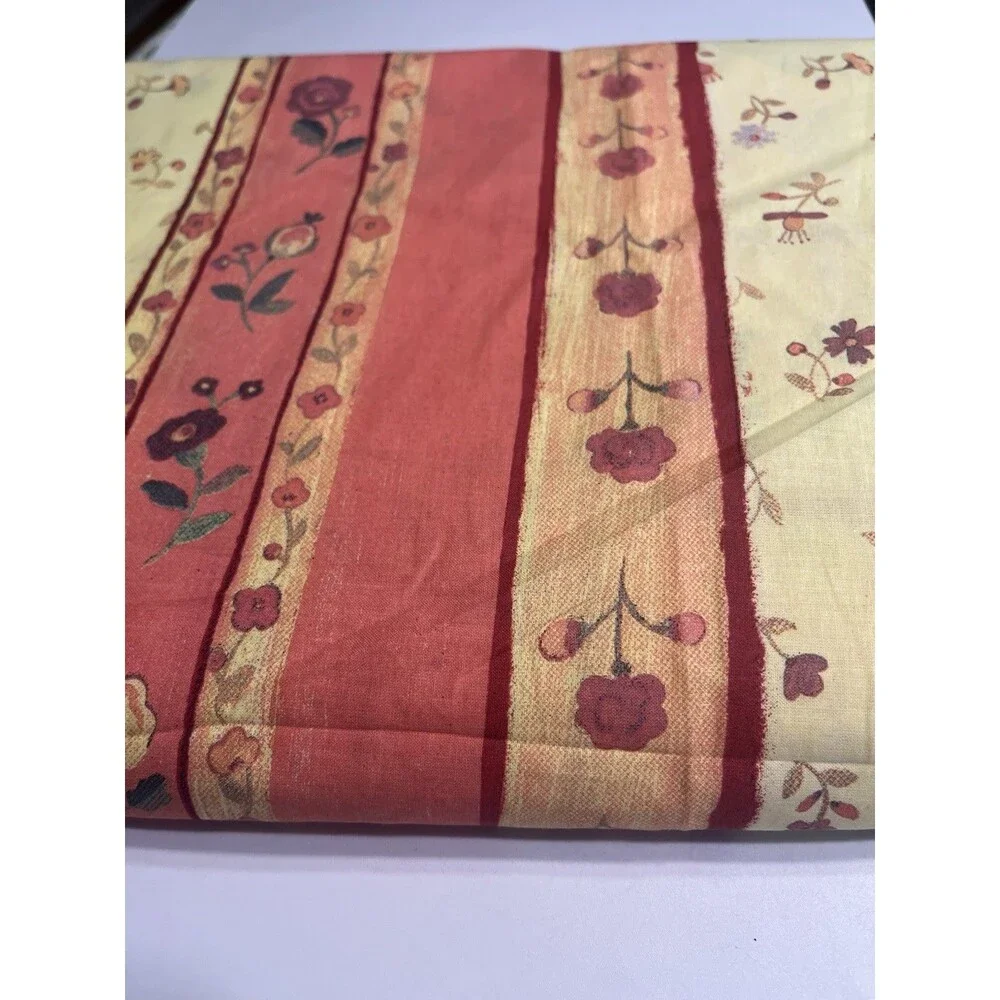 Bassetti Italy Pink Peach Yellow Floral Duvet Cover Only Twin